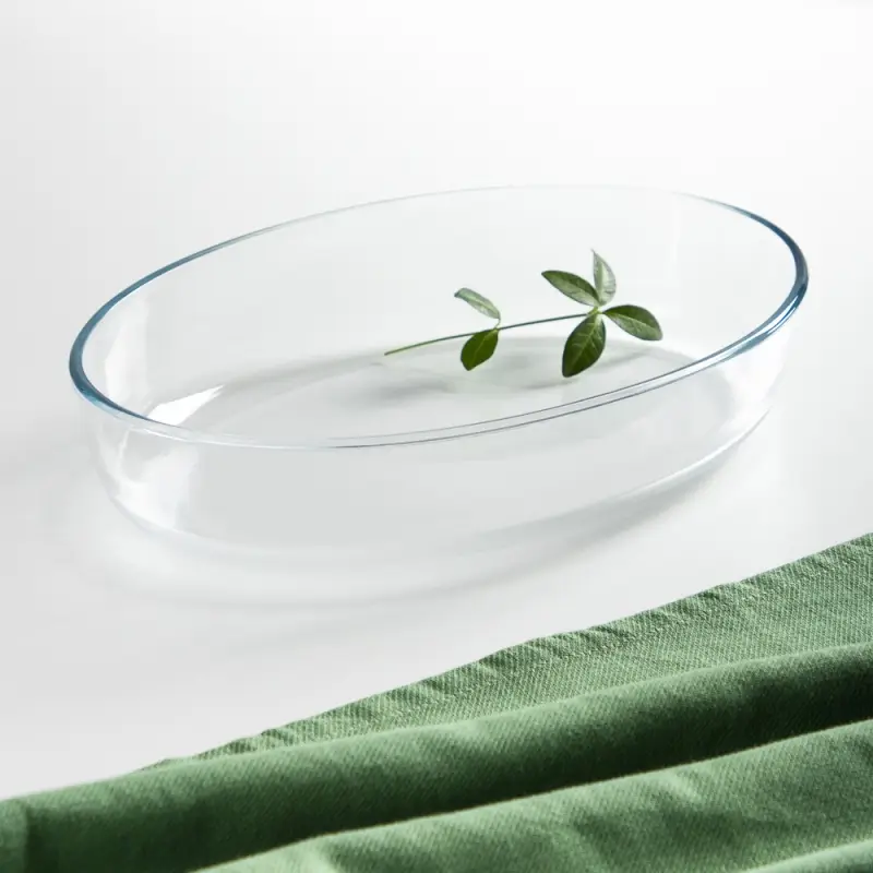 SATOSHI Форма для запекания жаропрочная овальная, стекло, 30.3х21.3х6.5см, 2.4л