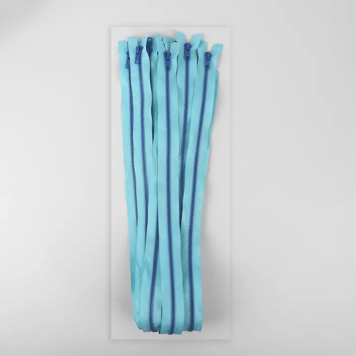 Молния «Трактор», №5, разъёмная, замок автомат, 90 см, голубая Молния «Трактор», №5, разъёмная, замок автомат, 90 см, голубая