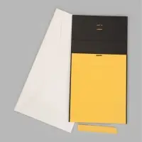 Коробка подарочная на магните с бантом, 26&times;26&times;12 см, самосборная, чёрно-золотая
