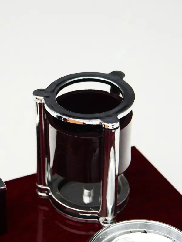 Набор настольный 5 в 1 с визитницей, красное дерево