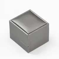 Футляр под кольцо &laquo;Квадро&raquo; классический, 6.5&times;6&times;5.5 см, серый