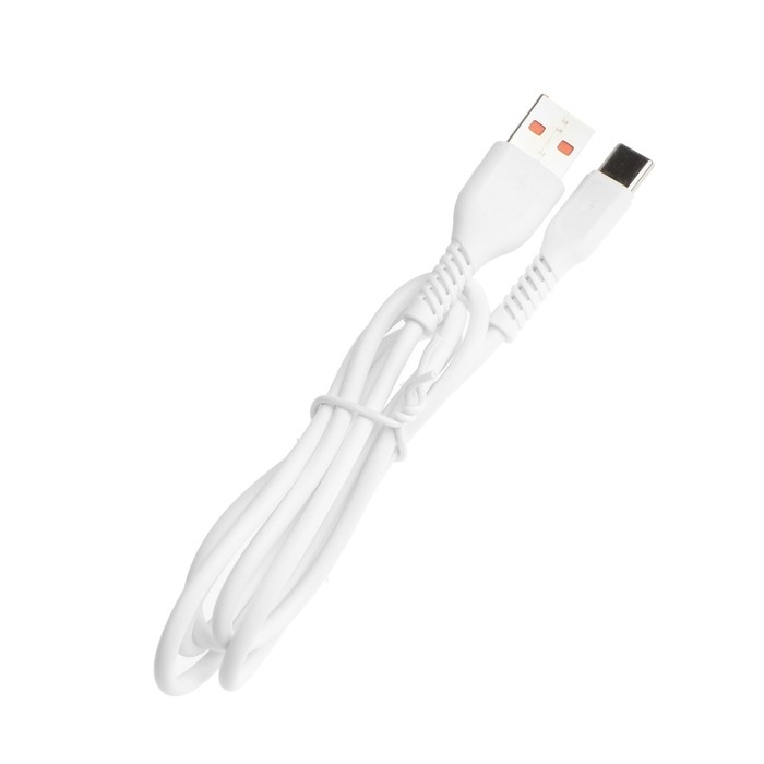 Кабель ONE DEPOT S08WT, Type-C - USB, 2.4 А, 1 м, белый Кабель ONE DEPOT S08WT, Type-C - USB, 2.4 А, 1 м, белый