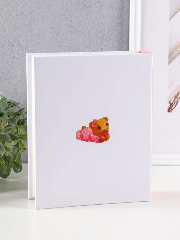 Фотоальбом "Мой малыш", розовый 200ф 10X15см, ПП карм.