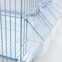 Клетка для птиц пролётная укомплектованная Bd=5/2w, 62&times;27&times;40 см, белая