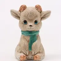 Фигурка декоративная &laquo;Козлик в шарфе&raquo;, 7&times;4&times;4 см, слоновая кость