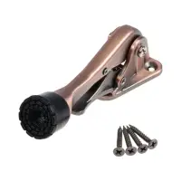 Фиксатор дверной LOCKLAND “козья ножка”, с автоподъемом, цвет медь Фиксатор дверной LOCKLAND “козья ножка”, с автоподъемом, цвет медь