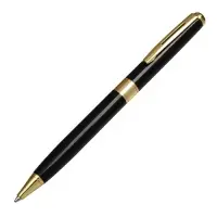 Ручка подарочная Calligrata. New, шариковая, поворотная, в футляре кожзам, корпус чёрный с золотым