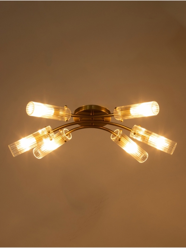 Люстра Люстра "Рико" 6х40Вт Е27 бронза 60х40х20см