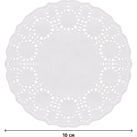 Салфетки ажурные Гуслица бумажные D10см 250шт/уп