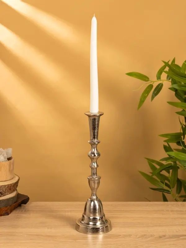 Подсвечник  Подсвечник "Юла" 9,5х9,5х32 см, алюминий