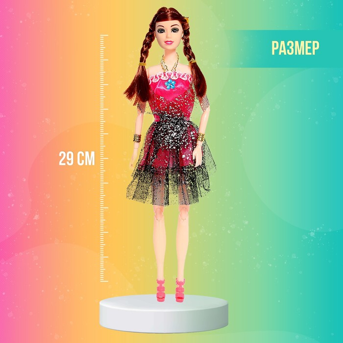 Кукла-модель шарнирная «Алла» в платье, МИКС Кукла-модель шарнирная «Алла» в платье, МИКС