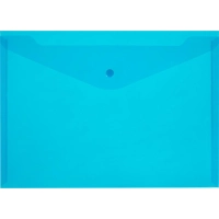 Папка-конверт на кнопке 150 Элементари, син.10шт/уп