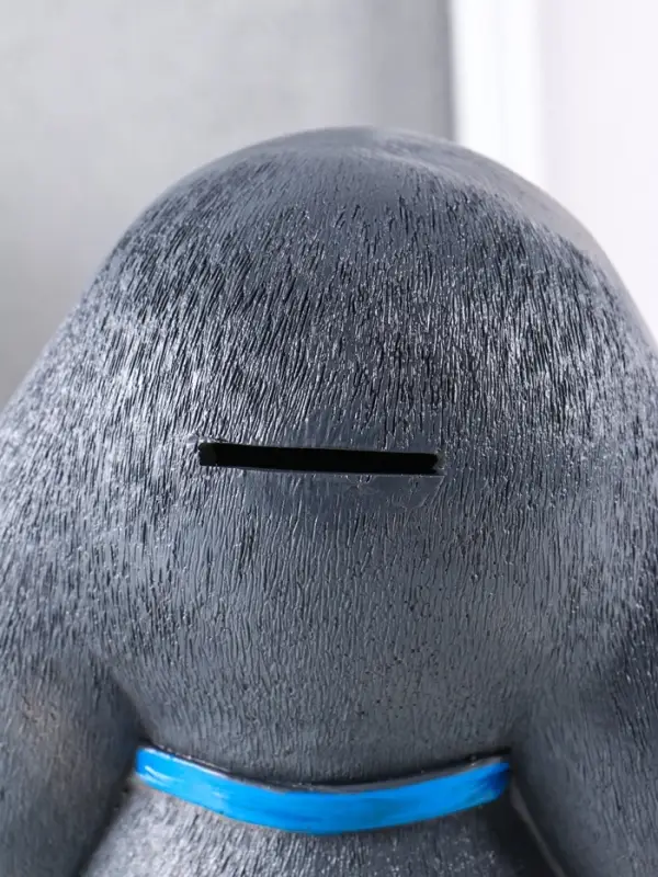 Копилка "Зайка" 18х16,5х14,5 см, серый