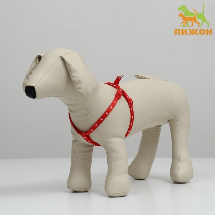 Шлейка Шлейка "Звезды", 27-42 х 1 см, красная