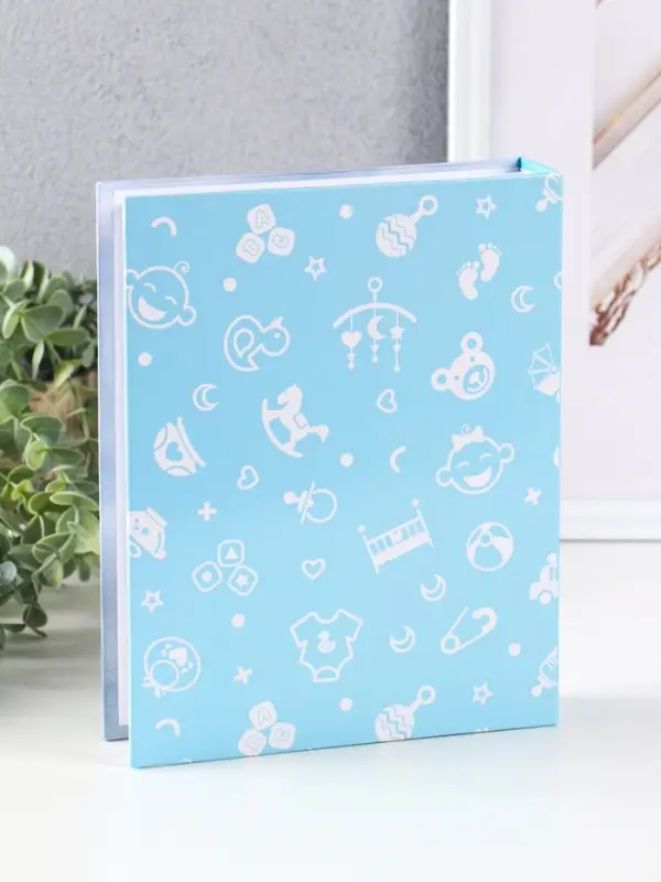 Фотоальбом 200 фото 10X15см, Фотоальбом 200 фото 10X15см, "Детские башмачки", ПП карм.