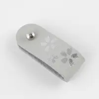 Бирка с кнопкой &laquo;Цветок&raquo; TEIRA, с тиснением, 8&times;1.5 см, 10 шт., серая