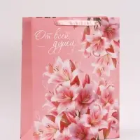 Пакет подарочный &laquo;От всей души&raquo;, 31&times;40&times;11.5 см