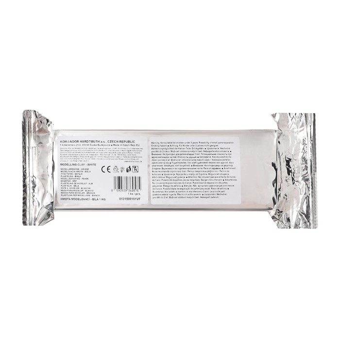 Пластилин 1 кг школьный, белый, мягкий Пластилин 1 кг школьный, белый, мягкий