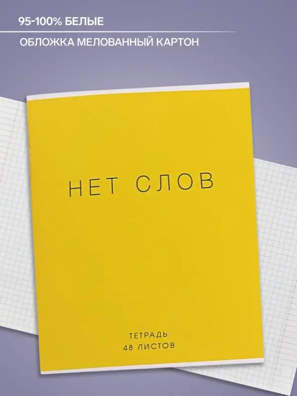 Тетрадь 48 листов в клетку Calligrata «Фраза», обложка мелованный картон, блок офсет, МИКС Тетрадь 48 листов в клетку Calligrata «Фраза», обложка мелованный картон, блок офсет, МИКС