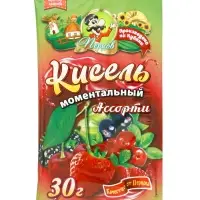 Кисель моментальный, АССОРТИ, б/п, 30 г