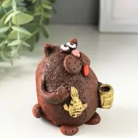 Фигурка &laquo;Кот с кружкой&raquo;, 7&times;5.5&times;6.5 см, МИКС