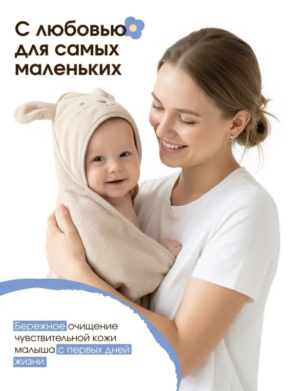 Детский гель для подмывания &laquo;Зверята&raquo;, с экстрактом ромашки, 250 мл, ULAB