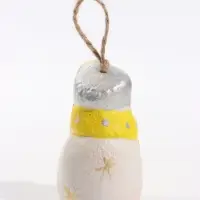 Колокольчик новогодний &laquo;Снежная баба&raquo;, 6&times;8&times;6 см