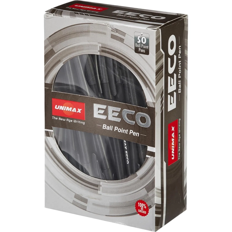Ручка шариковая неавтомат. Unomax/Unimax EECO 0,7мм,масл,черн