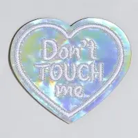 Термонаклейка на одежду «Dont touch me», 5 х 4,3 см