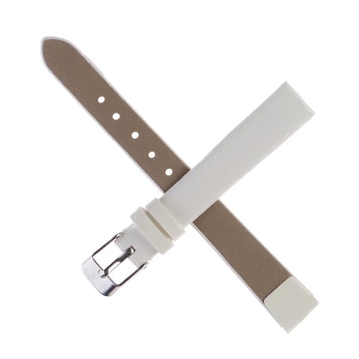 Ремешок для часов Ремешок для часов "Соломон", 10 мм, экокожа, l-17 см, белый