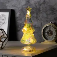 Светодиодная фигура &laquo;Ёлка новогодняя&raquo;, 24&times;12 см, 10 LED, от батареек АААх2, свечение тёплое белое