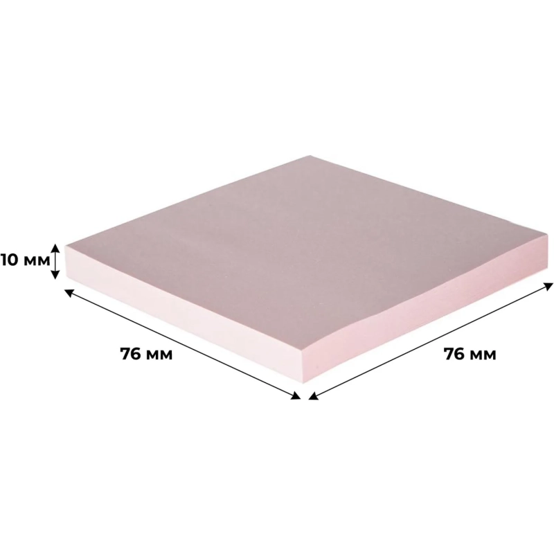 Стикеры ATTACHE с клеев.краем 76х76 розовый 100л