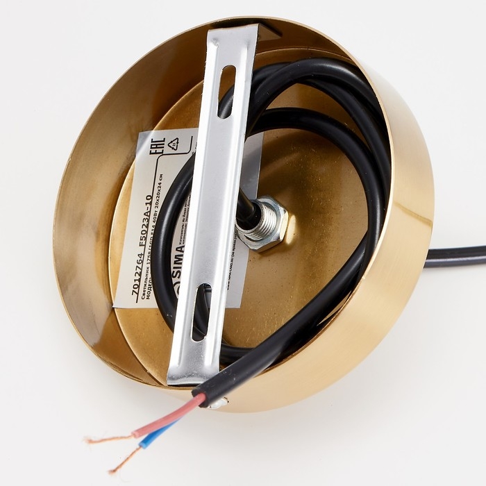 Светильник BayerLux 1758/1GD E14 40Вт черно-золотой 20х20х24 см