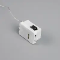 Гирлянда &laquo;Нить&raquo; 2 м роса. IP20, нить серебристая, 20 LED, 4.6 В, AG13&times;3 (в комплекте), 3 режима, свечение зелёное