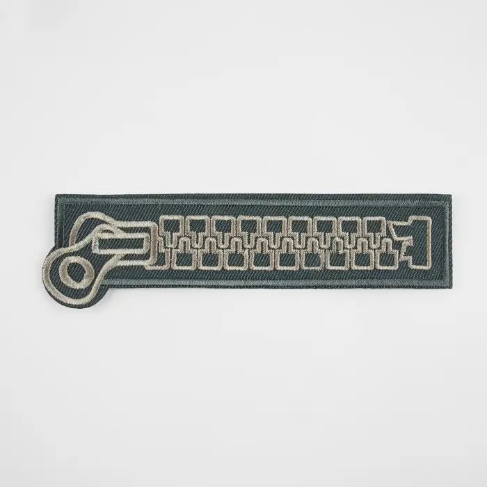 Термоаппликация «Молния с замком», 2.7×12 см, фасовка 10 шт., серая Термоаппликация «Молния с замком», 2.7×12 см, фасовка 10 шт., серая