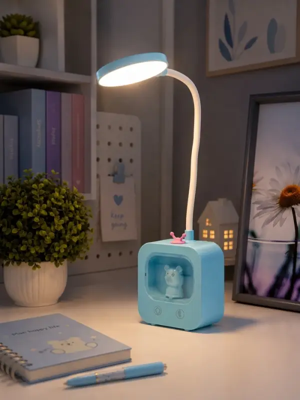 Лампа настольная RISALUX &laquo;Мишка&raquo;, светодиодная, 5 Вт, USB, АКБ, МИКС, 5&times;10&times;43 см