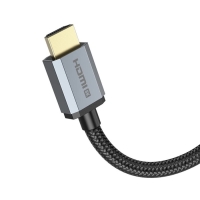 Кабель видео Hoco US03, HDMI 2.0, HDMI(m)-HDMI(m), 1 м, чёрный