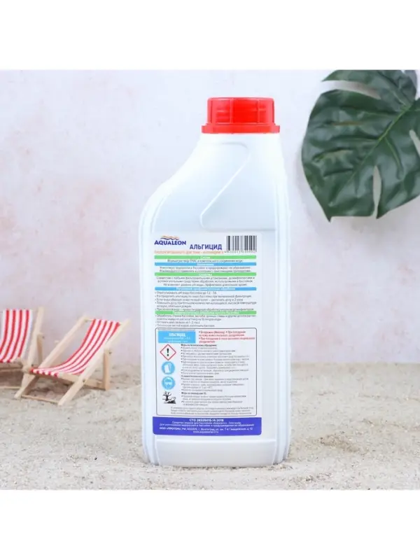 Альгицид Aqualeon непенящийся пролонгированного действия, 1 л (1 кг)
