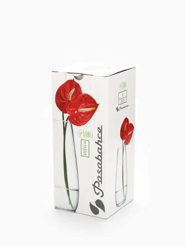 Ваза для цветов &laquo;Геометрия&raquo; стеклянная, 26 см, 1.7 л.