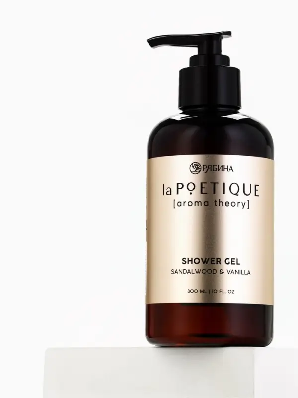Гель для душа женский, 300 мл, аромат сандала и ванили, LA POETIQUE