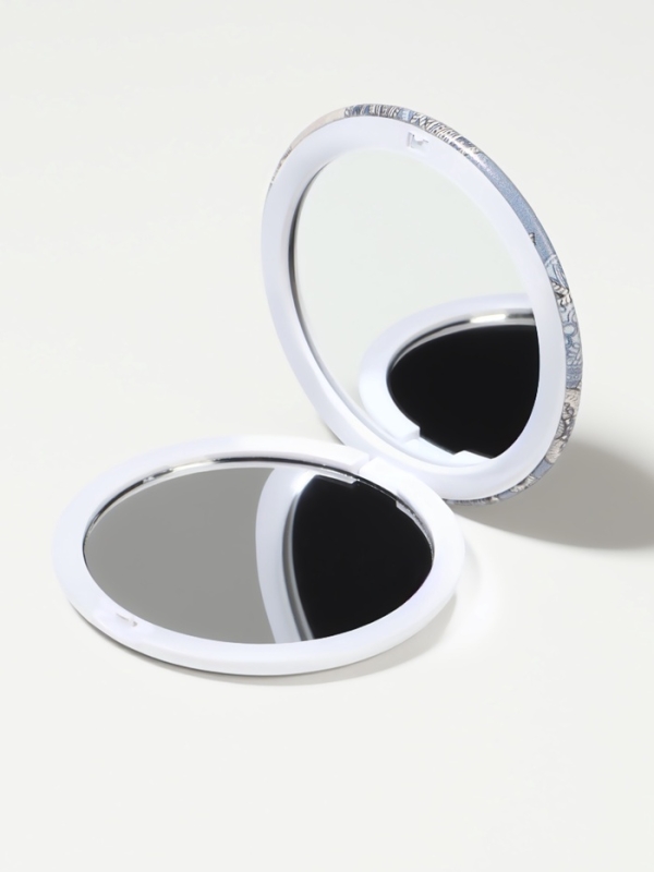 Зеркало складное «Орнамент», d = 7,5 см, с увеличением, цвет МИКС