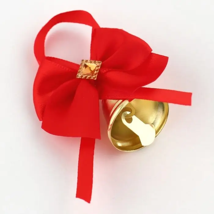 Колокольчик на булавке с бантом на выпускной, красный, d = 2,6 см Колокольчик на булавке с бантом на выпускной, красный, d = 2,6 см