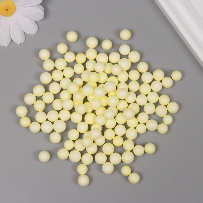Декор для творчества пенопласт Декор для творчества пенопласт "Ассорти шариков" светло-жёлтый набор 10 гр