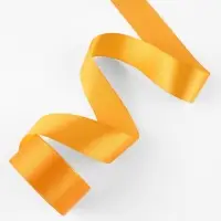 Лента атласная, 40 мм, 23&plusmn;1 м, жёлто-оранжевая №17