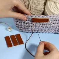 Набор нашивок «Hand made», 5 × 1,5 см, 10 шт
