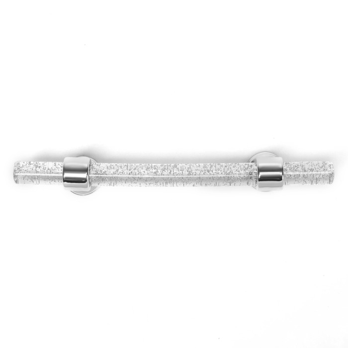 Ручка скоба CAPPIO PK106, м/о 96 мм, D=12 мм, пластик, цвет прозрачный/хром Ручка скоба CAPPIO PK106, м/о 96 мм, D=12 мм, пластик, цвет прозрачный/хром