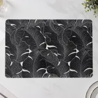 Салфетки сервировочные на стол &laquo;Мираж&raquo;, 4 шт., 30&times;45 см, чёрные