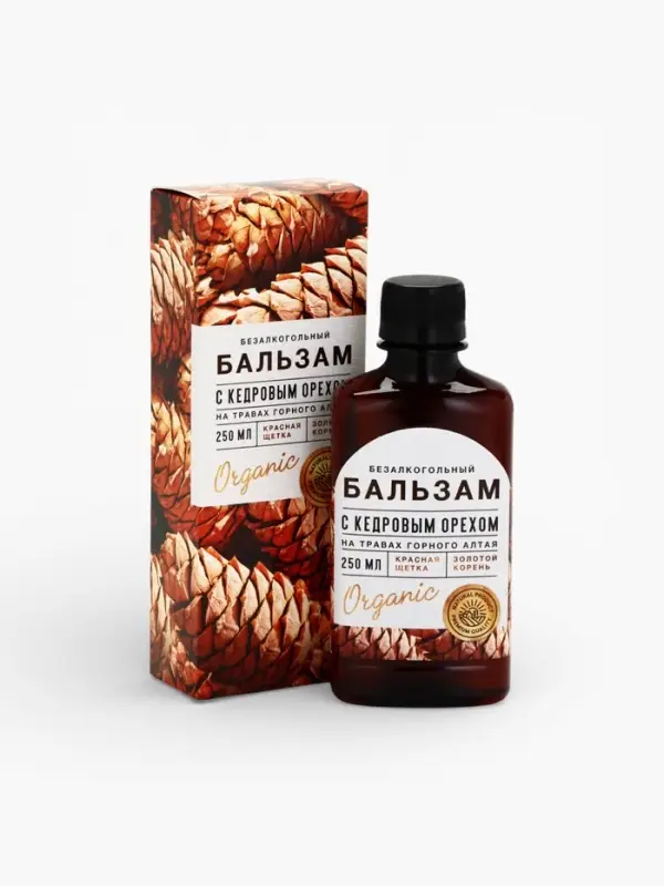 Бальзам безалкогольный &laquo;С кедровым орехом&raquo;, 250 мл