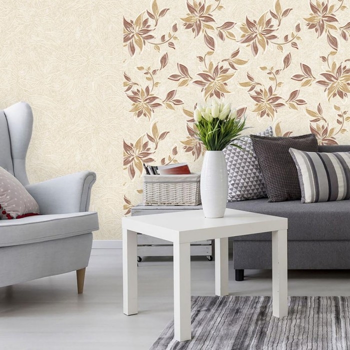 Обои акриловые на бумажной основе Саратовские обои П399-02 Мальта, 0.53*10м Обои акриловые на бумажной основе Саратовские обои П399-02 Мальта, 0.53*10м