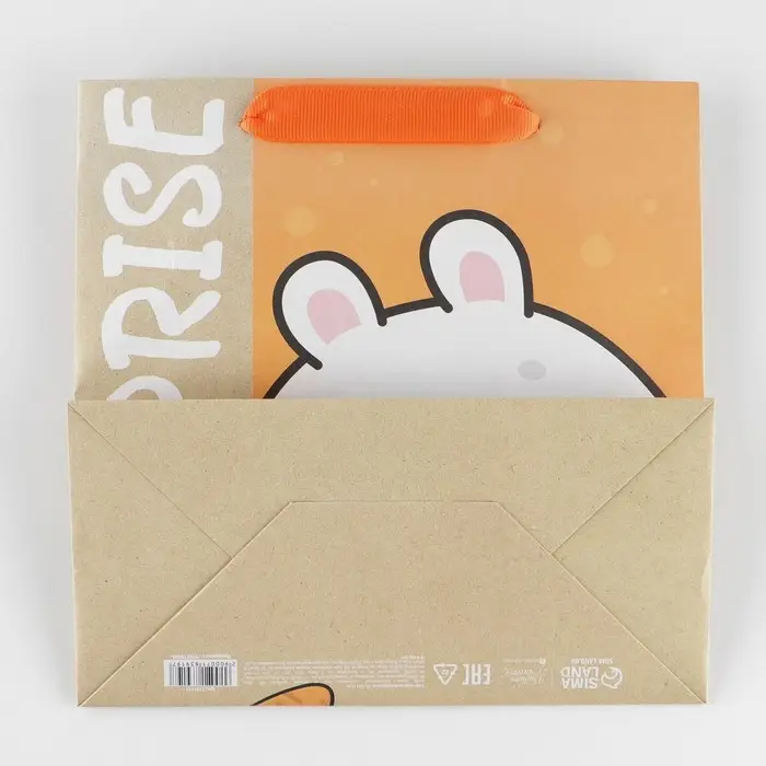 Пакет подарочный крафтовый квадратный, упаковка, «Suprise», 22 х 22 х 11 см Пакет подарочный крафтовый квадратный, упаковка, «Suprise», 22 х 22 х 11 см